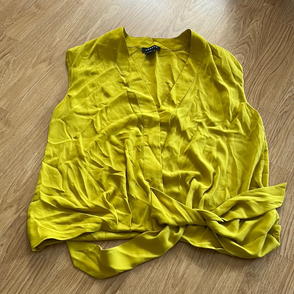Trouvé sleeveless blouse size M tie waist